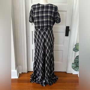 J. Crew | Chiffon maxi dress in Berkshire plaid